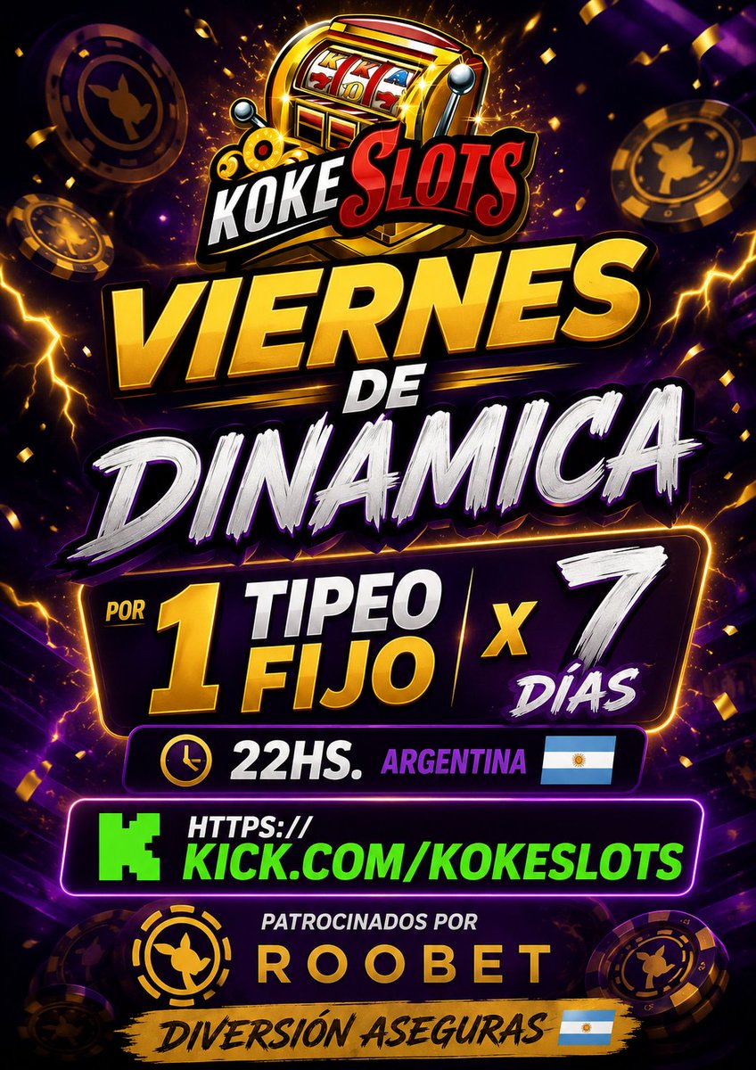 KokeSlots's tweet photo. Veni a la mejor dinámica de https://t.co/HYIuFmE15v
Y llévate premiazos @RoobetES https://t.co/NgDVVFSVrN