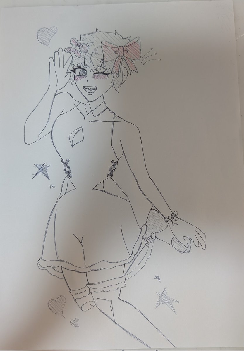 Motchan42's tweet photo. お気に入りのオリキャラちゃんですん
アカリちゃんやで
＃オリキャラ
＃イラスト https://t.co/2NxnPRA2pq