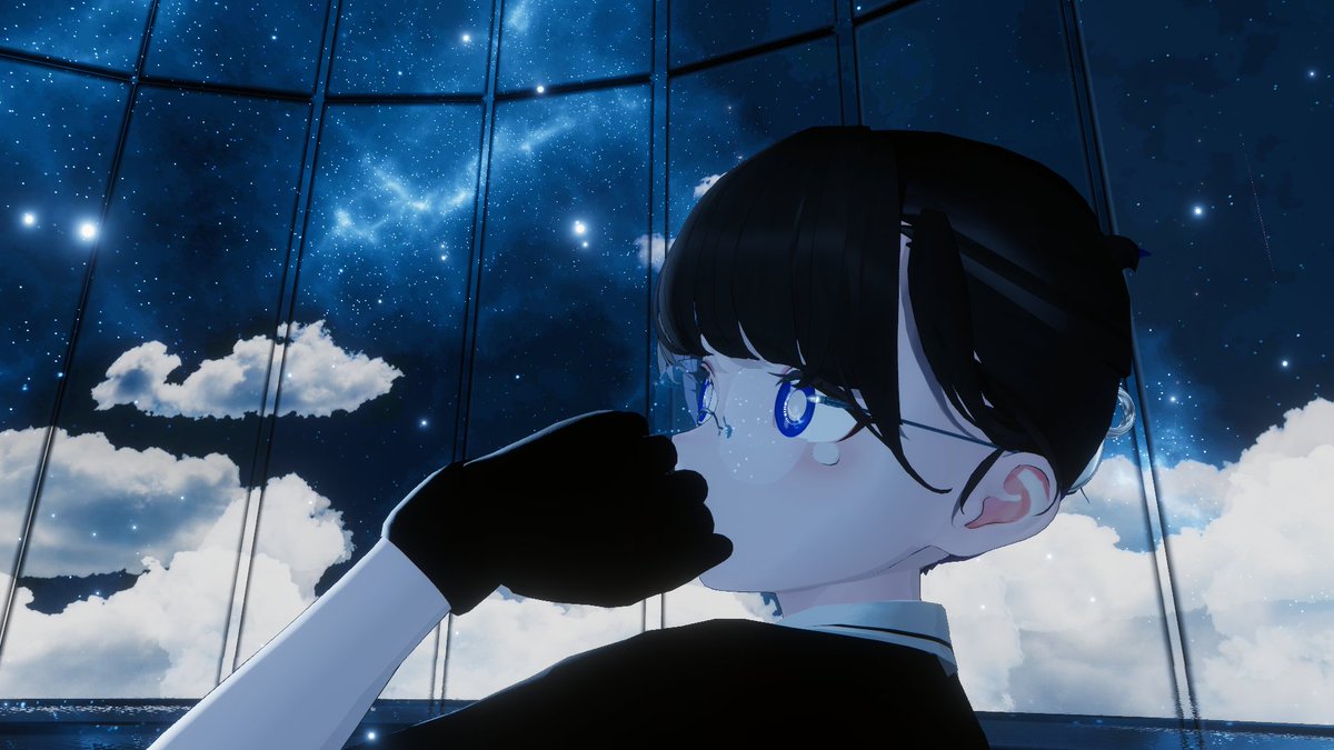 _MCRCM_'s tweet photo. 良い感じのとこ！眼鏡に反射する空も綺麗だねえ https://t.co/OBpVrbusDy