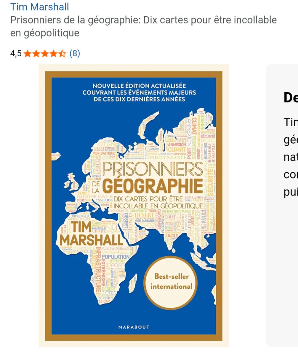 Sens_Critik's tweet photo. @FrDesouche Je vous conseille la lecture de ce livre. L'un des meilleurs livres de géopolitique que j'ai pu lire. Une analyse des confits sous l'angle de la géographie. https://t.co/6WaT9MFGzO