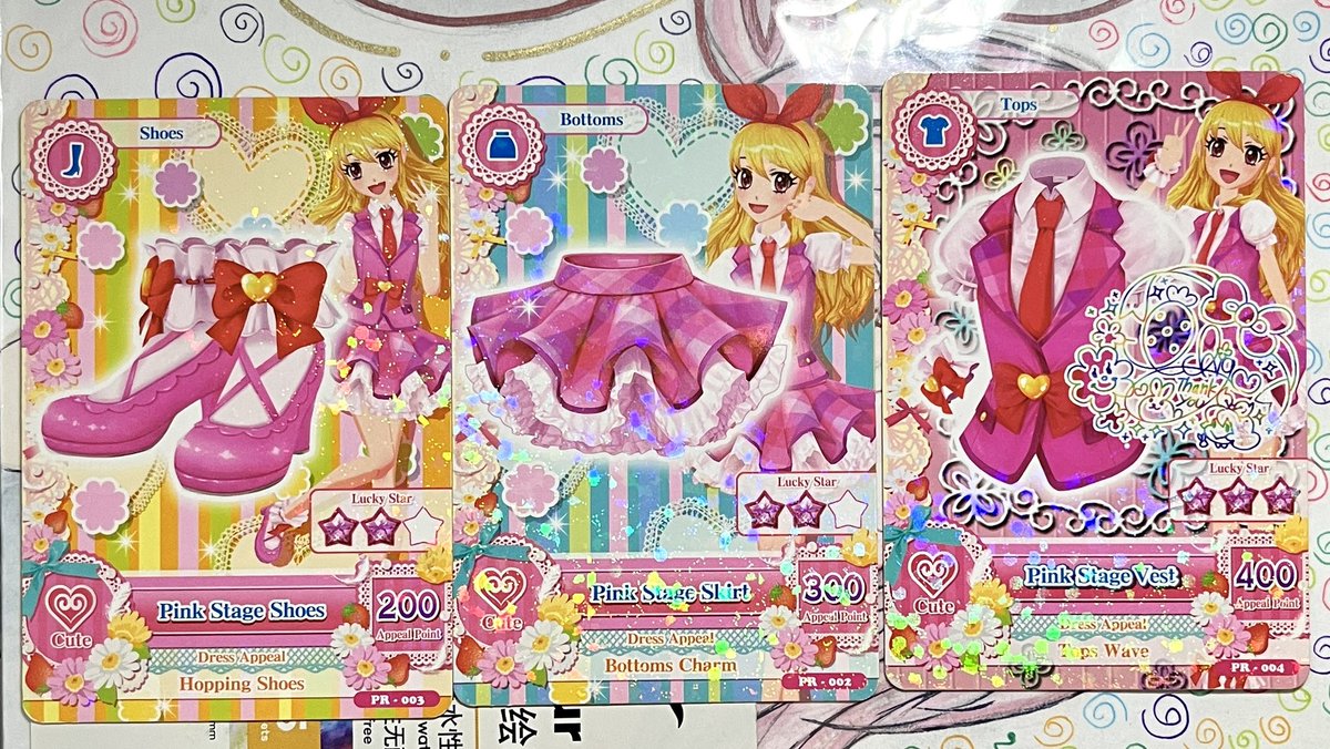 foreignm0on's tweet photo. wts - Aikatsu Ichigo Stage Set 
open by offer yaa, ini ada signature Ichigo asli yaa di bagian vest #warungaikatsu https://t.co/pMHxwJsBHQ
