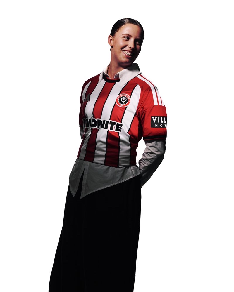 SheffieldUnited's tweet photo. Kit launch mood. 😆