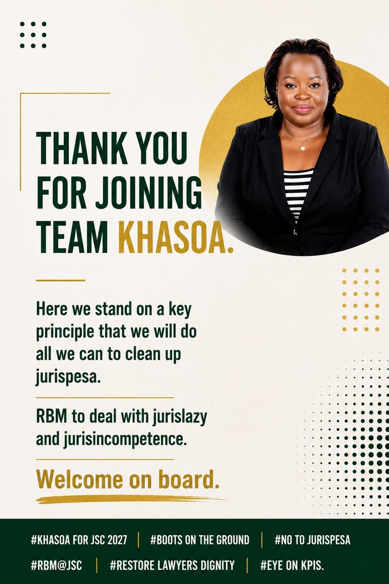 edakiwelly's tweet photo. Let's talk about JSC and its members! 
Fresh fearless vibrant members from the bar to JSC   needed. One with sheer focus, spirited and no failure at addressing the big, small ,innovative and Thorny issues that will elevate The Bar, The Bench and JSC in having the best.
@adkhasoa https://t.co/VgZ1AFHnnH