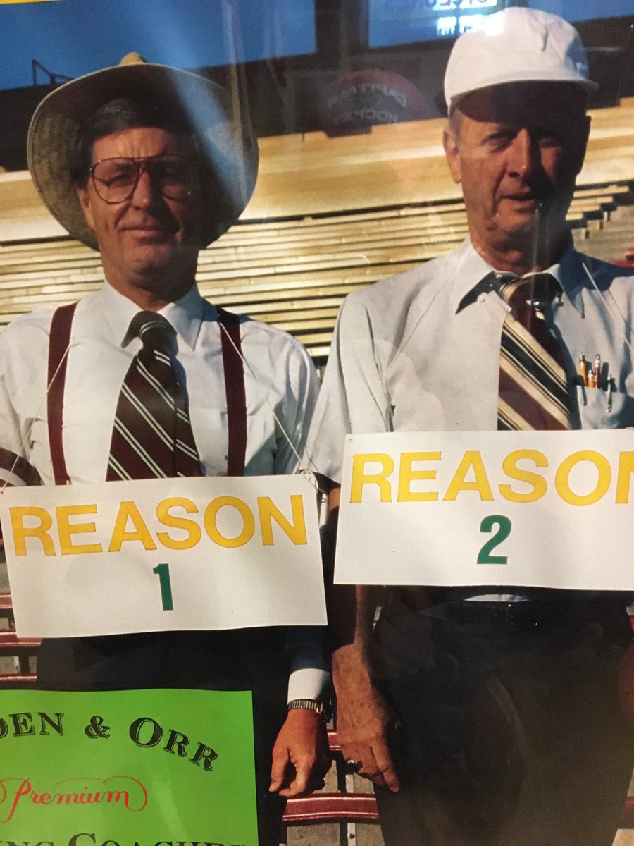 KeithMurphy's tweet photo. Learning of the death of Jim Walden. He coached Iowa State football from 1987 to 1994. Also later served as GM of Barnstormers and co-host of WHO’s Two Guys Named Jim, among many roles. Jim was 88 and living in Idaho. 

Just an absolute character from a time when coaches like Walden, Fry, and Orr would speak freely. The Bartles & James spoof with Johnny was legendary. Last time we had Jim on our show, his storytelling was a sharp as ever. I was on his show two years ago. He wanted to talk at length about Caitlin Clark. He was a big fan. 

So many memories. The epic upset of Nebraska in ‘92 with Marvelous Marv Seiler (Walden was an assistant on Nebraska’s 1970 and 1971 national championship teams), the back and forth with Hayden, the midfield taunt from Bielema, the frustrations of coaching ISU when it wasn’t a fair fight, and so many more. I’ll be sharing many and I won’t be alone. 

RIP, Jim. Thanks for the stories laughs. 

Photos: Iowa State