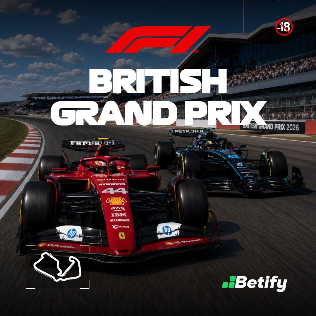 Betify's tweet photo. 🇬🇧 IT'S BRITAIN RACE WEEKEND 🏎️

High speeds, roaring crowds and pure British passion 🔥

Who's ruling the Silverstone skies this weekend? 👀🏆

💚 + RT ♻️
Drop your Betify🆔 if you're riding with F1 🏁

🎯 Pick your driver and place your bet now → https://t.co/FRyIxawxGk https://t.co/wtM9aso6JH