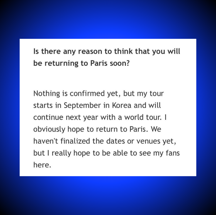 TheePopCore's tweet photo. IU confirms she will embark on a 2027 world tour following her South Korea concerts this September. https://t.co/BwjQgnDqtu