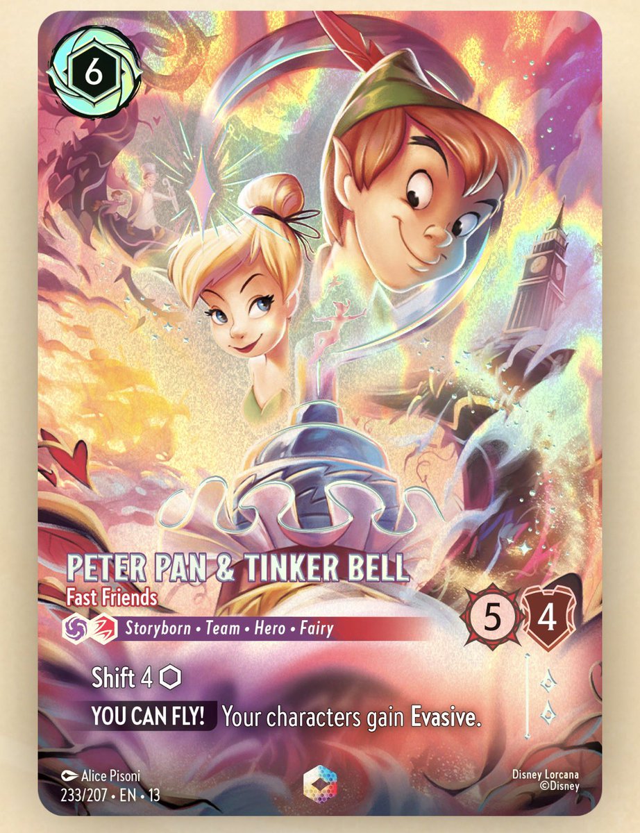 Firstto20's tweet photo. This enchanted gives me movie poster vibes of my favorite movie ever “Hook”
I gotta have this one! #AttackoftheVine #DisneyLorcana https://t.co/TAN3DB7kYg