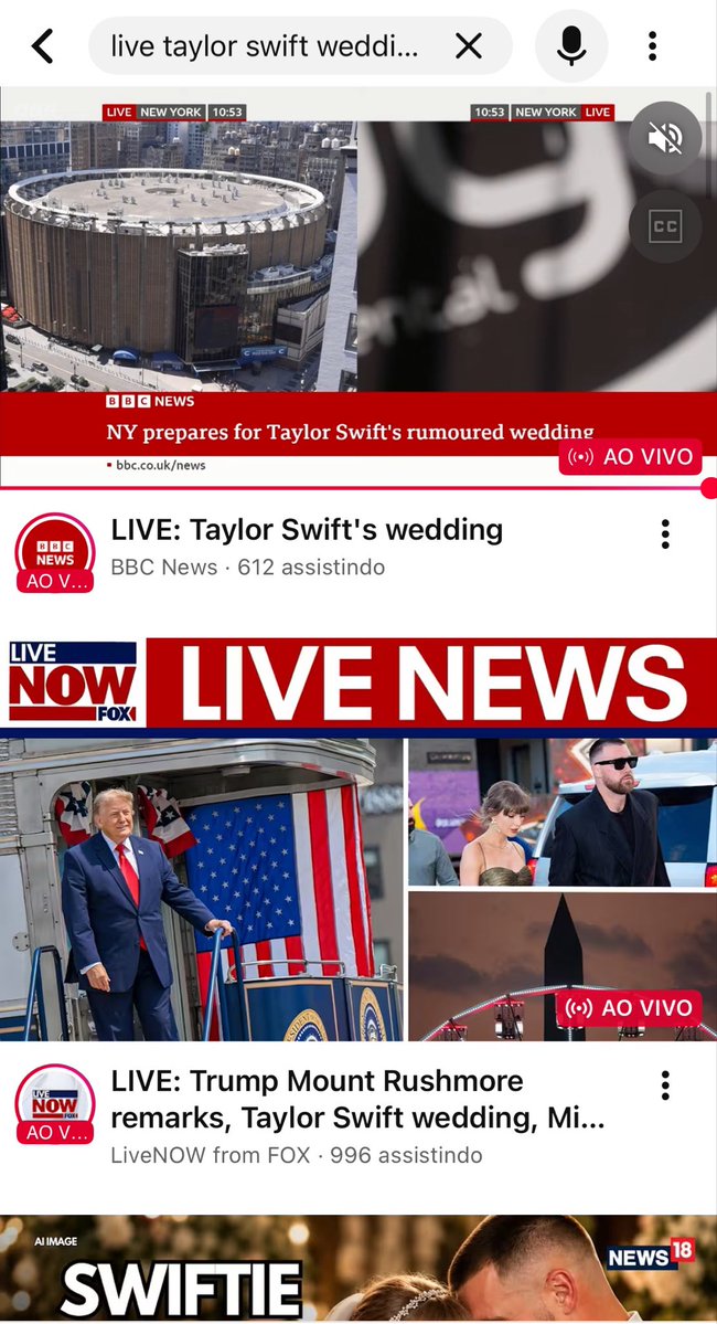 taylorpecado's tweet photo. off: o tanto de live que tem na frente do MSG no youtube, é a maior artista mesmo https://t.co/vHxNcUJiY4