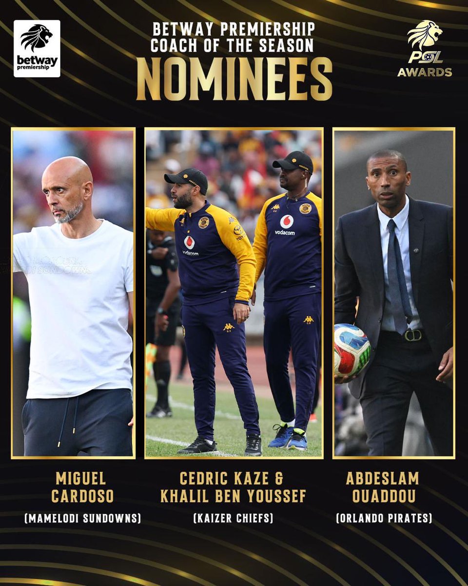 Lorenz_KO's tweet photo. Coach of the Season nominees. 🇿🇦⚽️

#PSLAwards2026 https://t.co/vdfp59iHbe