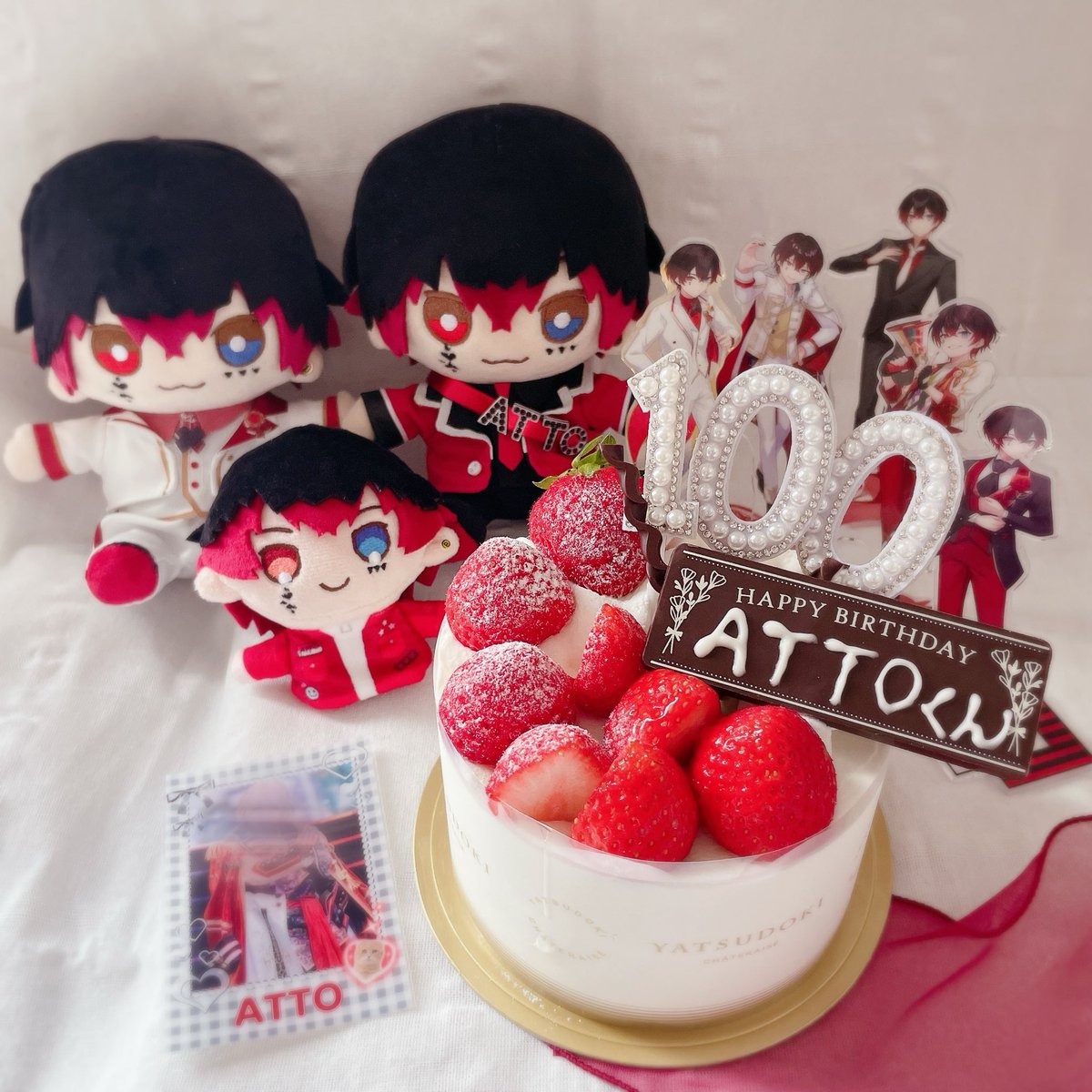 saki_attok's tweet photo. ･.｡*･.｡*･.｡*･.｡*･.｡*･.｡*･.

       Happybirthday
 🌹あっとくん100th🌹

･.｡*･.｡*･.｡*･.｡*･.｡*･.｡*･.

今年も一緒にお祝いできて嬉しいです！

ついに100歳！
これからも走り続けていく姿見届けます

応援してます
大好き！

#あっとくん
#あっとくん生誕祭2026 https://t.co/r9TtB4efHJ