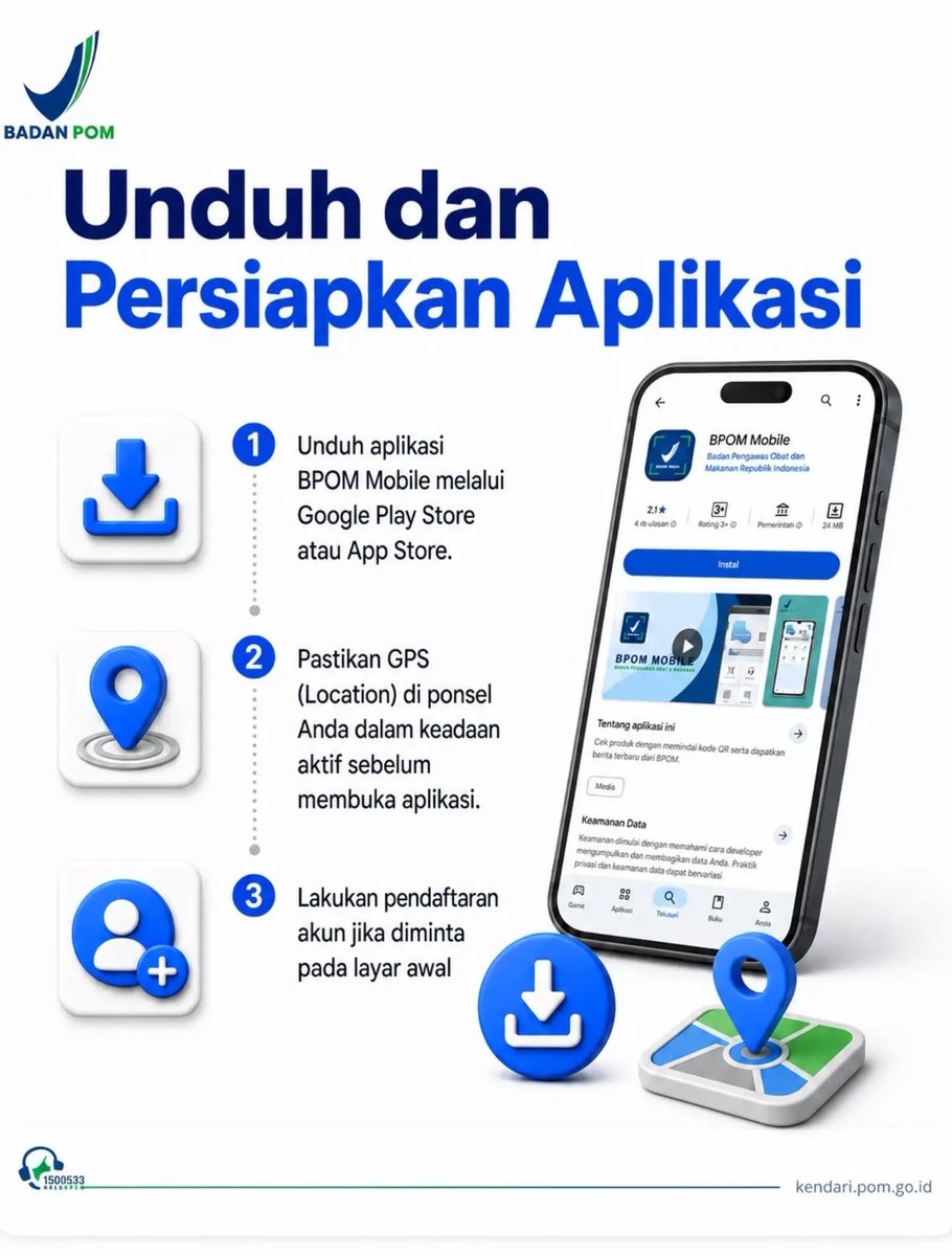 bpomkendari's tweet photo. Yuk Mari Mengenal Penggunaan BPOM Mobile... https://t.co/zKpeyonG5l