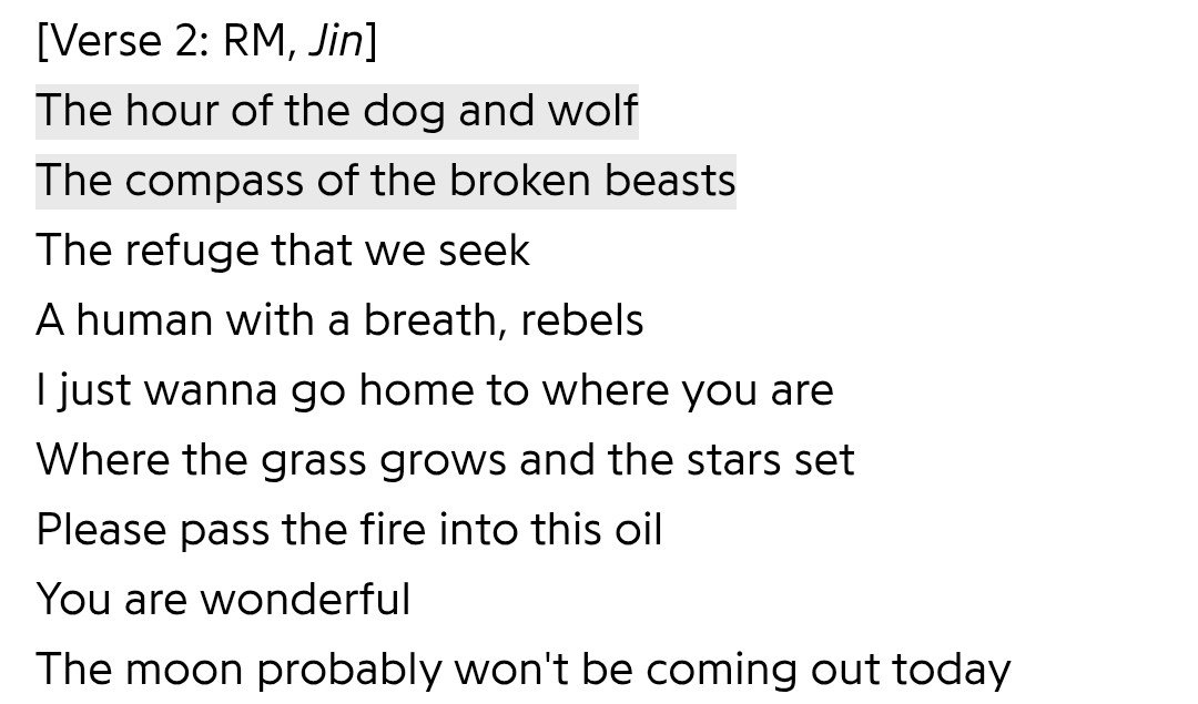 urmisope's tweet photo. People be looking at these lyrics &amp; Still don't believe ARIRANG is poetry by the great Poets bangtan boys https://t.co/syRuyC243R