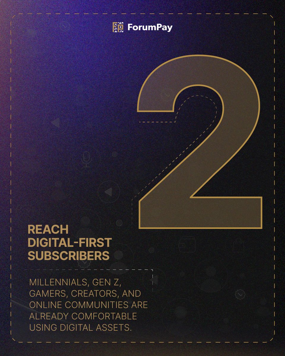 ForumPay's tweet photo. Subscription businesses lose revenue when payments fail.🚫

In-app crypto payments can help reduce friction by giving global, digital-first customers another way to stay subscribed.
Useful for SaaS, gaming, streaming, memberships, creator platforms, and online communities.

Read more: https://t.co/96vUYUzOBm