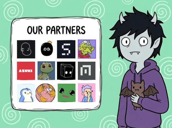GloomKidsCult's tweet photo. Meet our partners 👻

Gloom Kids doesn't walk alone.

The following collections are eligible to mint:
DelMundos | Fwogs | FROGE69mg |Nakamigos | PudgyPenguins | GOBLYNZ | Funkari | Azuki | Normies | Doodles | CryptoPunks | NPC | R3ORDR |Shellmates | TheGloobs | BRAINROT

Zero sunshine. All gloom. 🖤