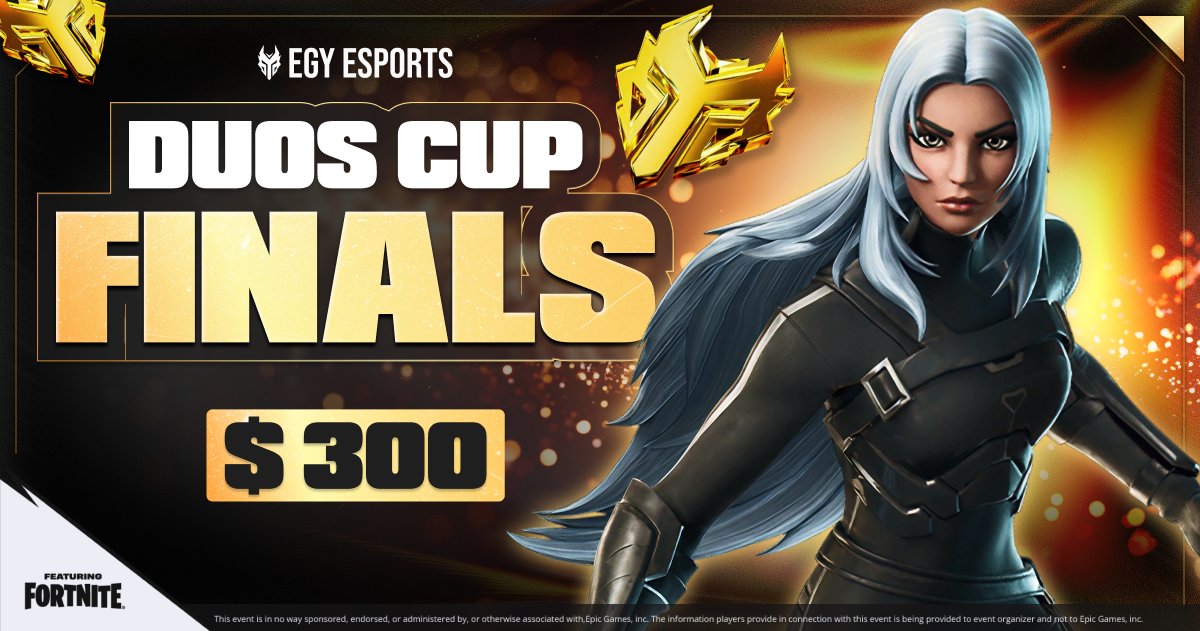 EGYEsports's tweet photo. Any Pro Players or Content Creators want an invite to the $300 Duos Cup Finals?

Limited spots available. https://t.co/NZslztNYdv