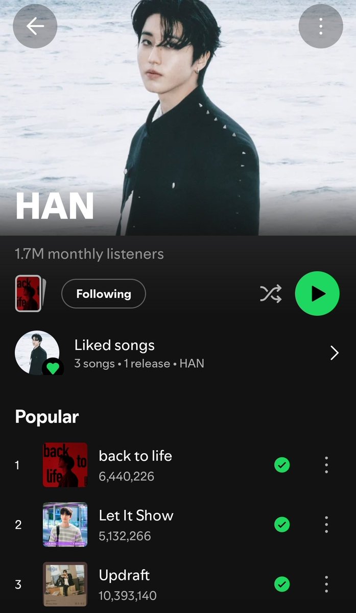 han_jisung_solo's tweet photo. 🤟🏼 1.7M MONTHLY LISTENERS https://t.co/DWp3JR6nji