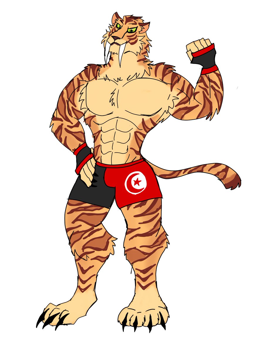 YahyaSobhi3077's tweet photo. Redesinged my old sabren tiger OC named Mohamid Lodon  #furry #furryart #oc #art #saberentiger #sabrentigerfurry #wrestling #MMA #kickboxing https://t.co/lrB4PVZ9FE