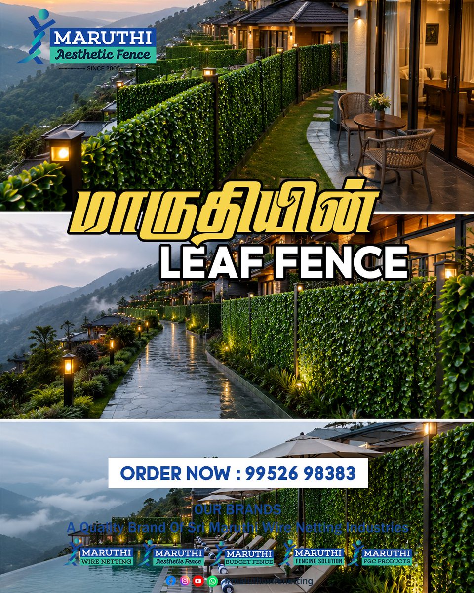 sri_wire's tweet photo. 🌿 Leaf Fence – அழகான பசுமை, முழுமையான Privacy! 🥳😱🔥 https://t.co/6nzWH7YDsr