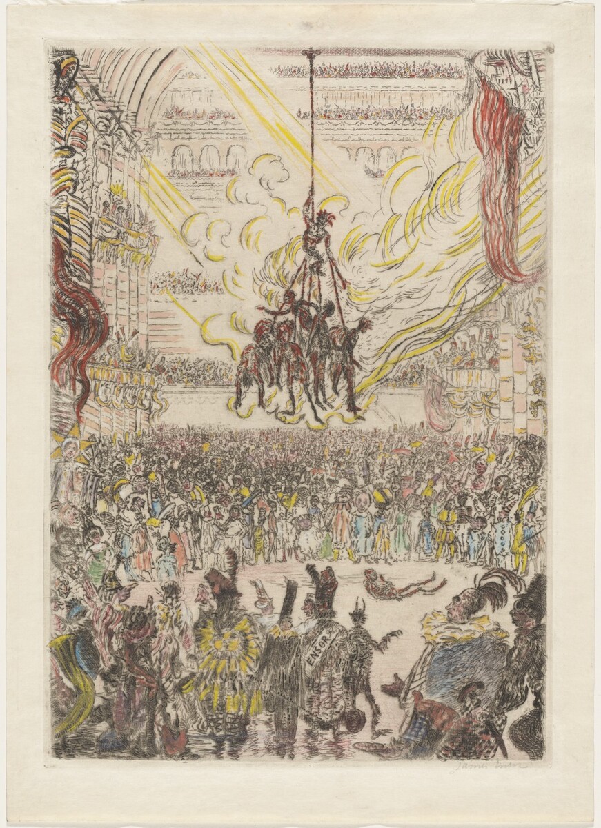 ArtistEnsor's tweet photo. Hop-Frog's Revenge (La Vengeance de Hop-Frog) #artbots #ensor https://t.co/8LtQt85lNW
