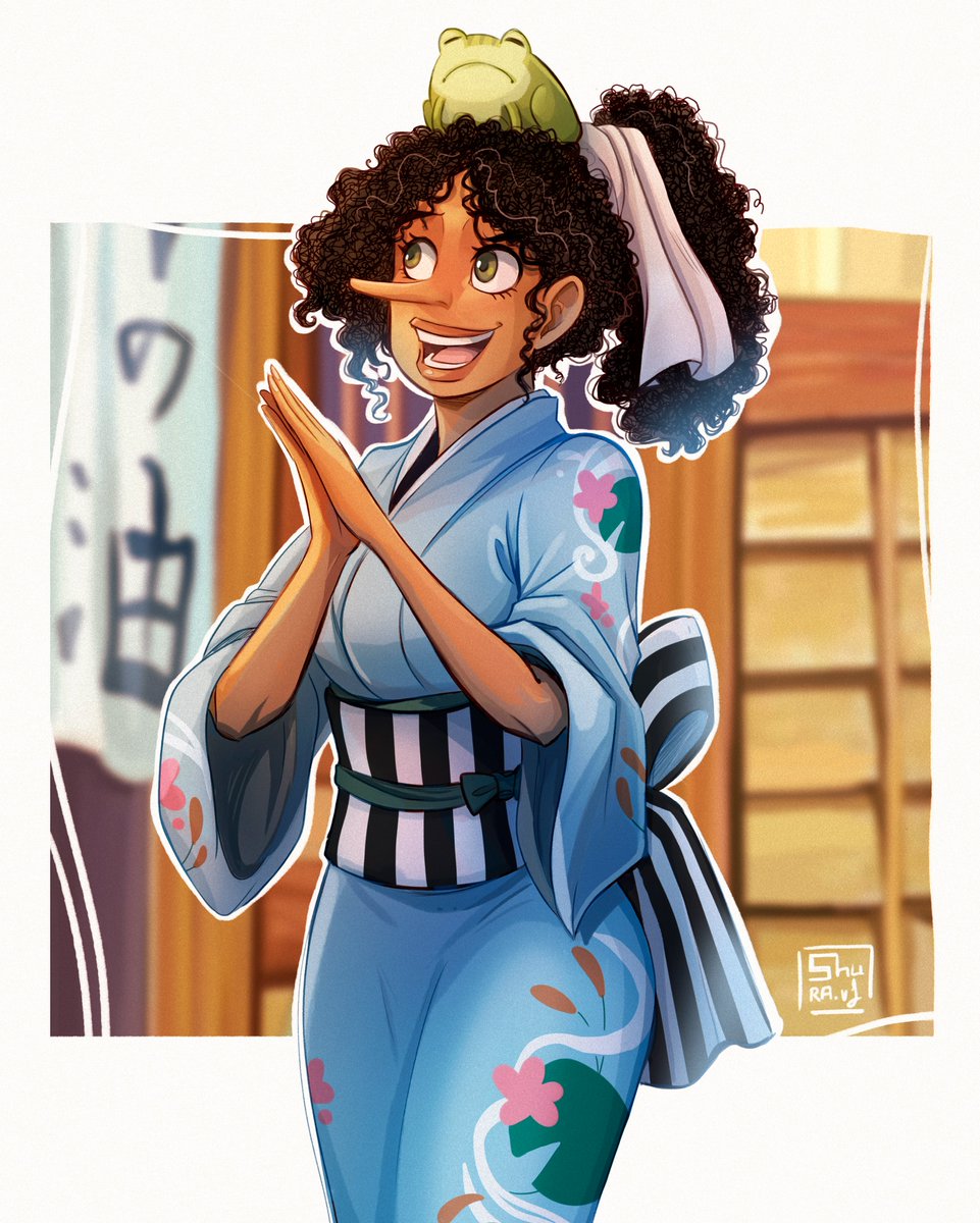Shuravf90's tweet photo. Está feo que yo lo lo diga...pero lo guapa que me queda el genderbend de Usopp?!💛
#mdzs https://t.co/9Lt18zNUmd