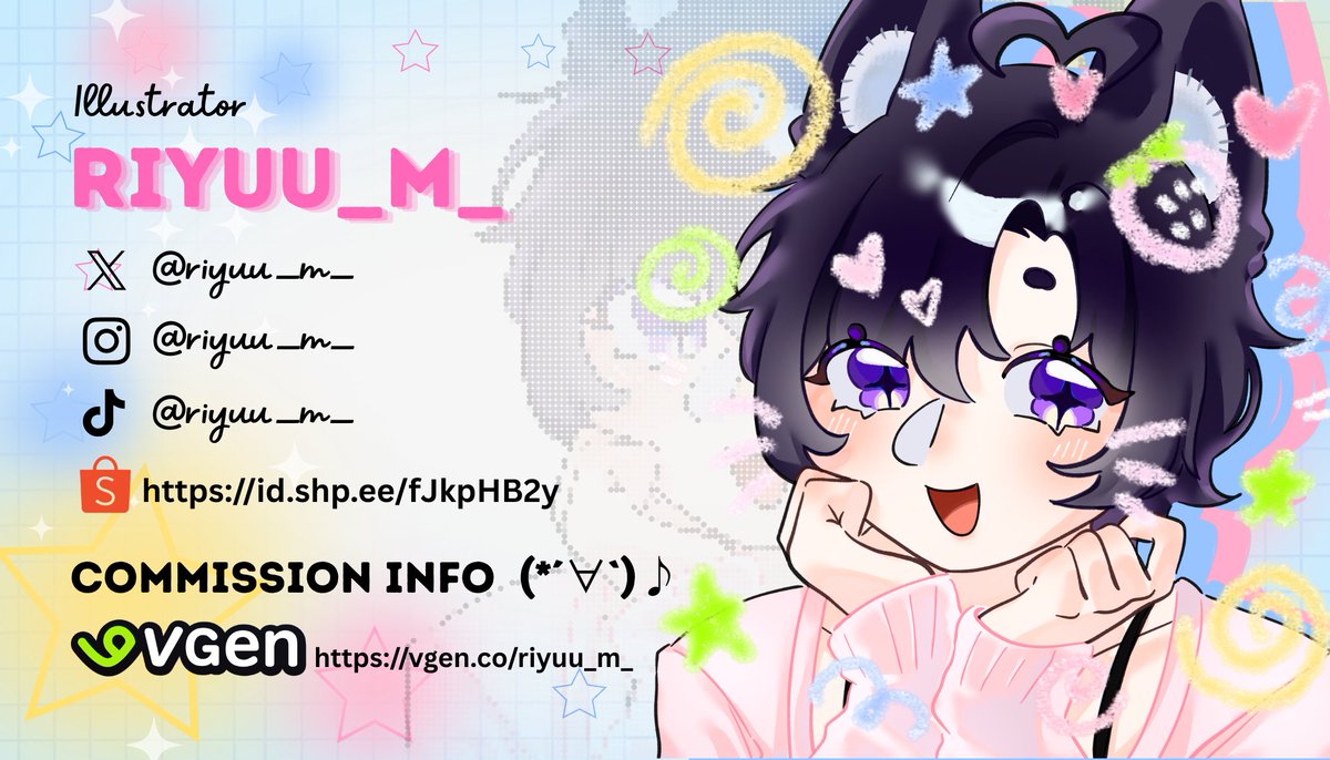 riyuu_m_'s tweet photo. 🌸Intro Update🌸

Welcome to riyuu_m_'s X acc!

✨️Check me out on other platforms as well as visit my online shop~ (ID Only)

✅️ Visit me on Vgen for commissions

🩷Thank you for stopping by🩷

#commission #vgen #intro #shop #profile https://t.co/jGjeJ02wmf