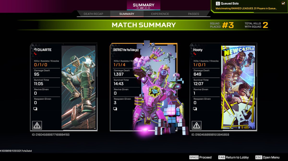 Dorkstrict's tweet photo. DEVS: Solo ranked will fix the game!

The game: matches D1 with 2 golds in a 50% pred lobby 

@PlayApex you're fucking retarded https://t.co/BiwzHFnSj0