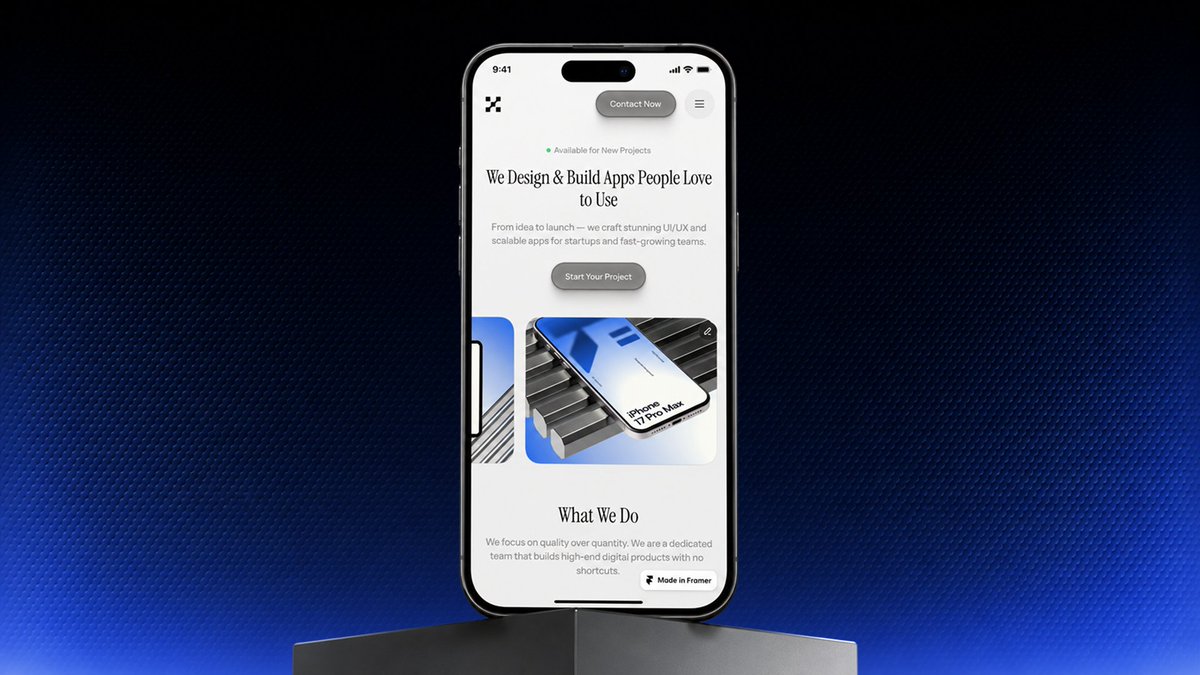 DevDsgn's tweet photo. Revamped Gridless into Offset Studio ✨

V2 is now live.

A free Framer template for agencies, designers, developers, and builders—clean, minimal, and easy to customize.

Check it out 👇
Link in the first comment. https://t.co/Vn2914tg21