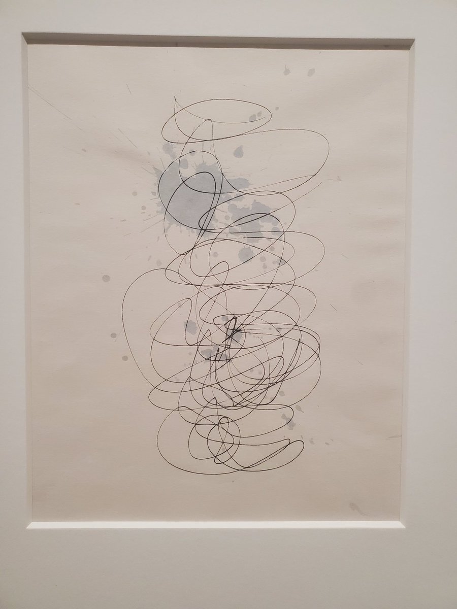 Haiku7110's tweet photo. アーティゾン美術館「瀧口修造　書くこと描くこと」展に。セザンヌ、ルドンから岡鹿之助と彼が論じた〈書くこと〉所蔵作品から、デカルコマニーや水彩、バーント・ドローイングといった〈描くこと〉の姿を、うかがわせる展示でした。美術作品に対峙する側から、表現者への境を瀧口は軽やかに越えます。 https://t.co/hHDHOhdbhJ