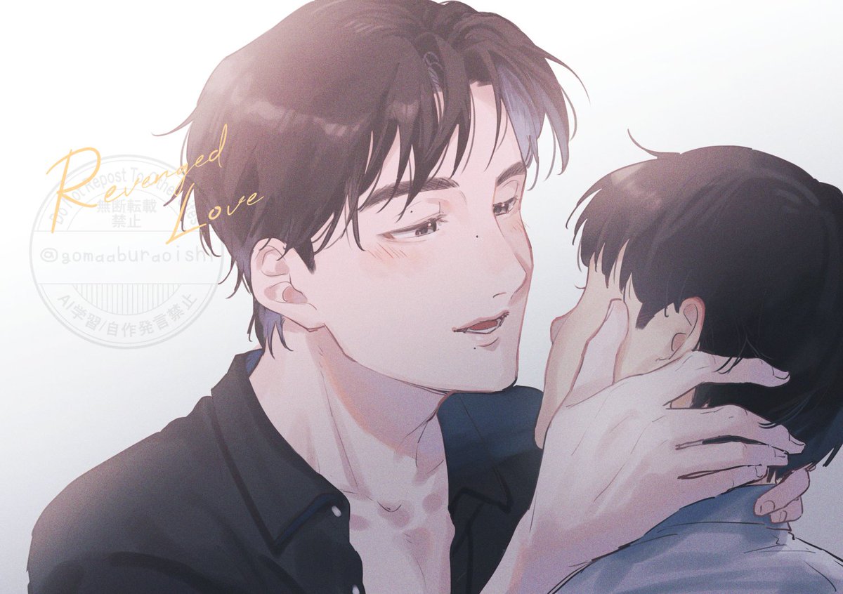 gomaaburaoishi's tweet photo. オフィスキスのシーンだけで4枚描いてるのやばい…最推しキスはとうもろこしです… https://t.co/b2CtNlVeoY