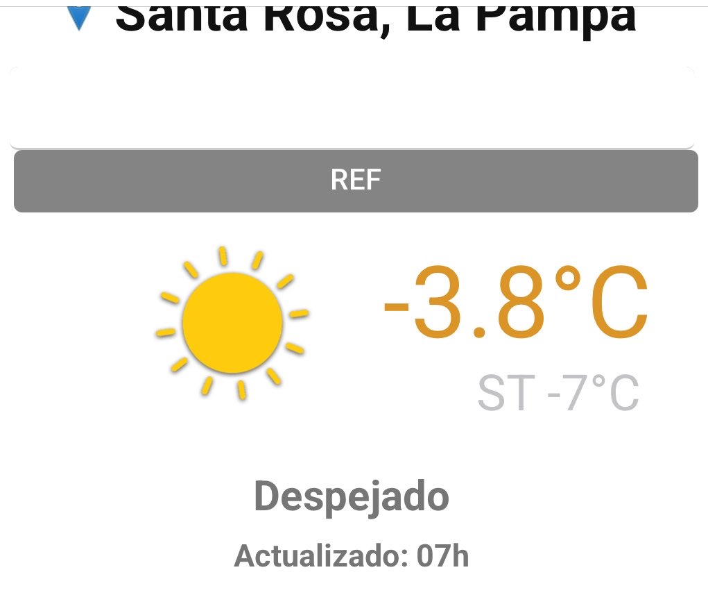 FelicitasBV's tweet photo. Si @AdrianRavier está llegando Santa Rosa con esta temperatura quizás pueda repensar el asunto tarifas: https://t.co/io1eZZ3BgM