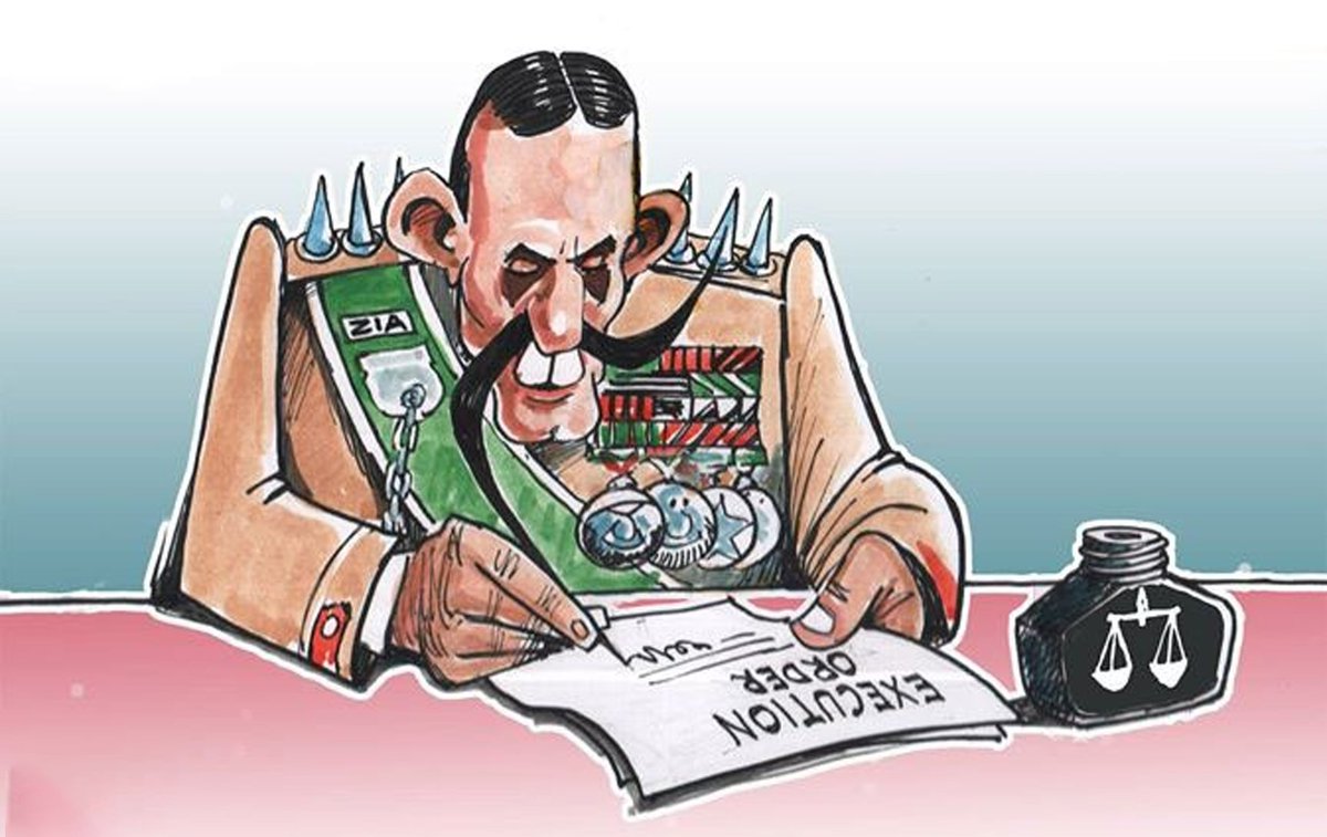 _SamreenAfzal's tweet photo. Zia didn’t just destroy Pakistan’s democracy—he left a legacy where civilian leaders are either co-opted or silenced. The military remains the true power in Pakistan. 
#PakArmyRule 
#UnderminingDemocracy
 #ZiaulHaqCoup https://t.co/TtZV1dnm2w
