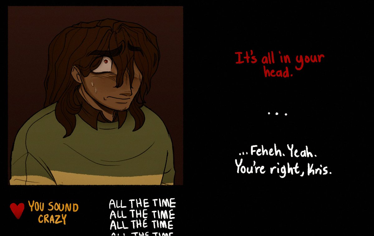 aanvole's tweet photo. Derealization #kriselle #DELTARUNE https://t.co/LWsgou70AY