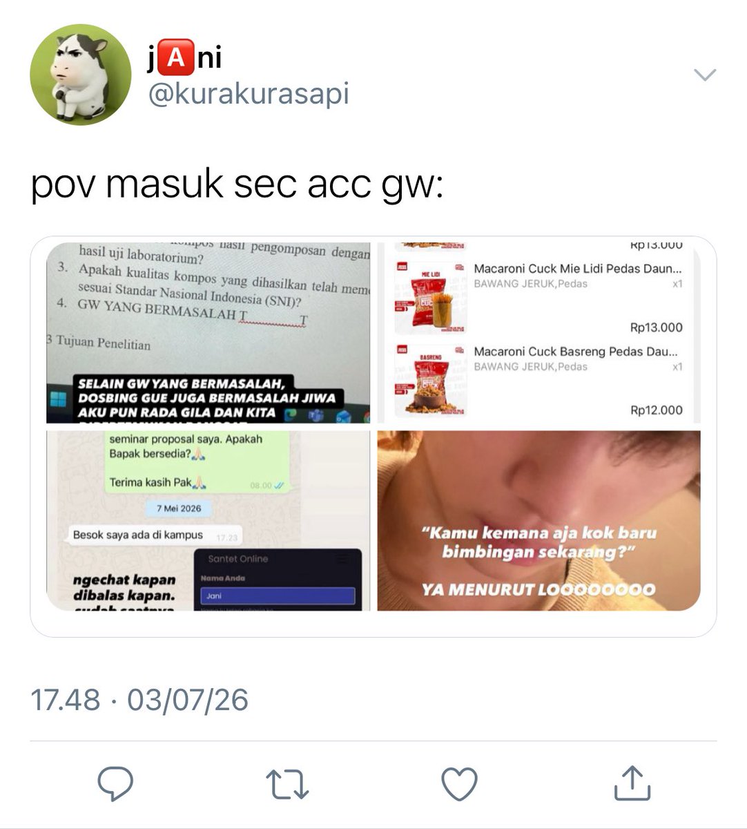 jjuperstarz's tweet photo. keonhoon au

; part of dosen tukang ghosting

— pov masuk sec acc jani dan priv acc pak kris. https://t.co/549ZdtDleO