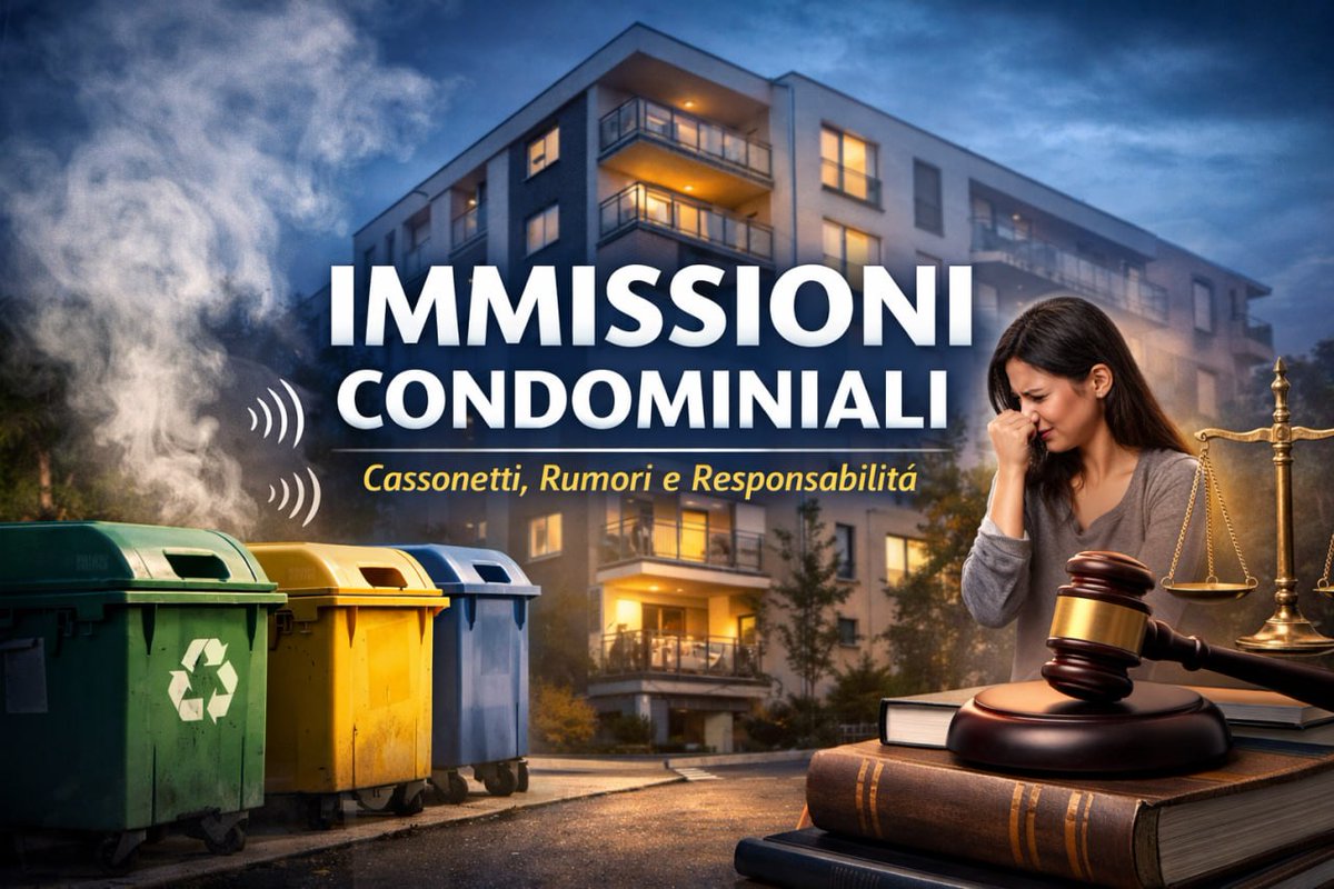 italogrillo1976's tweet photo. ๐ฟ #Cassonetti #condominio e #immissioni moleste: quando il disagio diventa diritto
Odori e rumori che superano la normale tollerabilitร non sono solo fastidi quotidiani: possono generare responsabilitร risarcitoria.
La Corte dโappello di Firenze (n. 2195/2026) ha riconosciuto il https://t.co/lpuiLosh1g