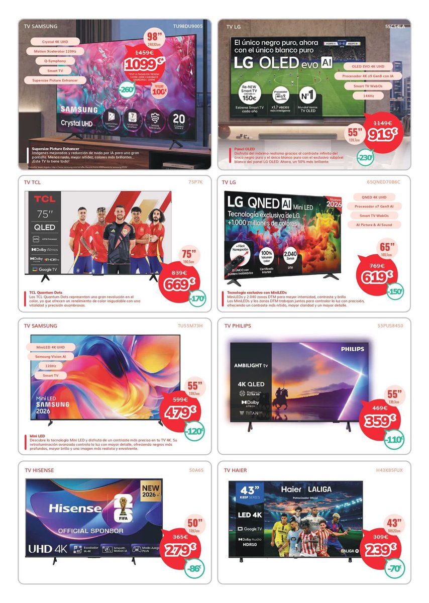Sumicall's tweet photo. 💥 Grandes descuentos en las mejores marcas.
📅 Promoción válida hasta el 31 de julio.
💳 Además, compra ahora y empieza a pagar en octubre (consulta condiciones en tienda). https://t.co/sDr2way6y3