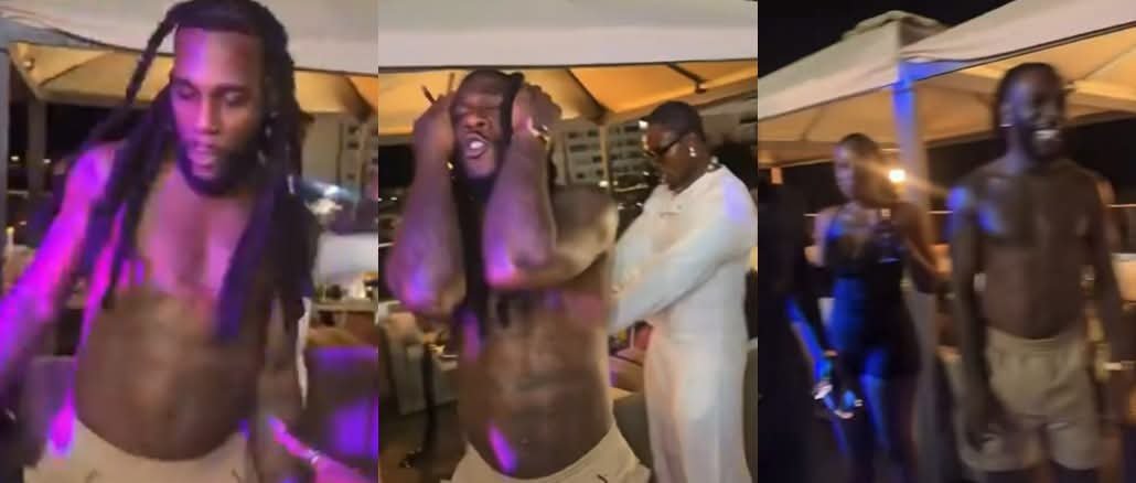 YYenidu's tweet photo. More heartwarming scenes have emerged from Burna Boy’s 35th birthday celebration in Portugal, where he was surrounded by family, including his mother Bose Ogulu, alongside Rahman Jago, Pocolee and other close associates.

#Burnaboy https://t.co/yGKcDTefSK