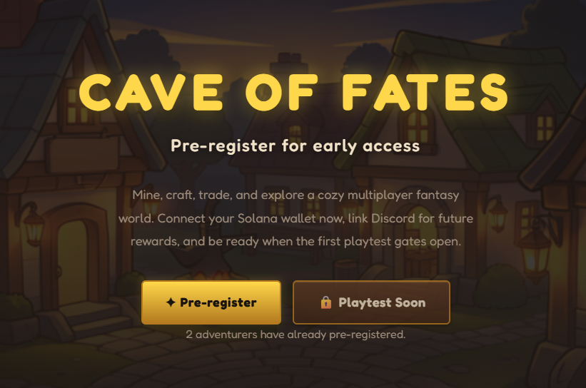 PlayCaveOfFates's tweet photo. 🚨 Playtest Registration is NOW OPEN! 🔥

We’ve just opened registration for the upcoming playtest!

All players who participate will receive exclusive rewards when the game fully launches 💎

This is your chance to be among the first in Cave of Fates.

Link 👇

https://t.co/GdFlVnJVyr