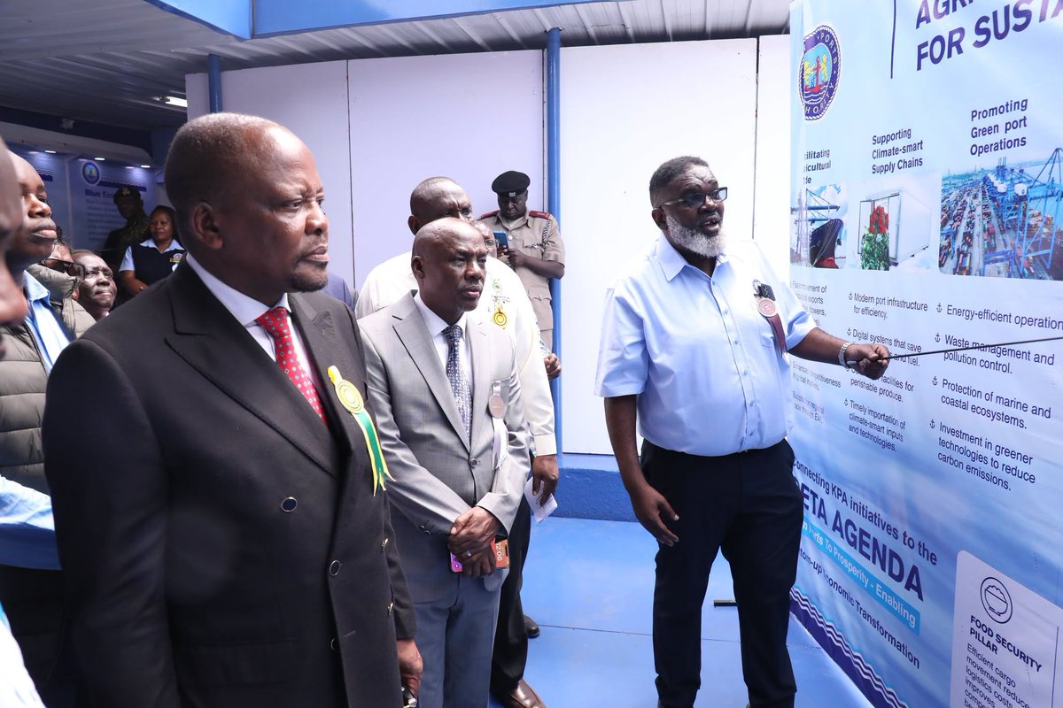 Kenya_Ports's tweet photo. KPA shines at Nakuru Show, bagging 11 trophies for climate-smart agriculture and trade initiatives.

Wins include best stand in Blue Economy, Govt Stand, Community Projects, Environmental Standards, Trade Stand, Transport Services, International Trade, Exports, & National Cohesion.

Also placed 2nd in Youth Empowerment & Non-Agri Statutory Board, 3rd in Information Technology and Communication.

KPA is cutting port charges for exports, launching a green channel for fresh produce, and expanding cold chain infrastructure to cut post-harvest losses and boost global trade.

The authority has been at the forefront of implementing cold chain logistics initiatives to support the agriculture sector and facilitate international trade. It has introduced discounted port charges for export cargo, giving farmers and exporters a competitive edge in international markets.

A dedicated green channel now gives fresh produce exports priority access for gate entry and handling at port facilities, helping keep cargo on schedule to ensure goods reach their destination at peak quality.

KPA is also strengthening infrastructure through the addition of reefer plugin points and other modern port facilities. These initiatives are critical for reducing post-harvest losses and enhancing Kenya's position in global agricultural trade.