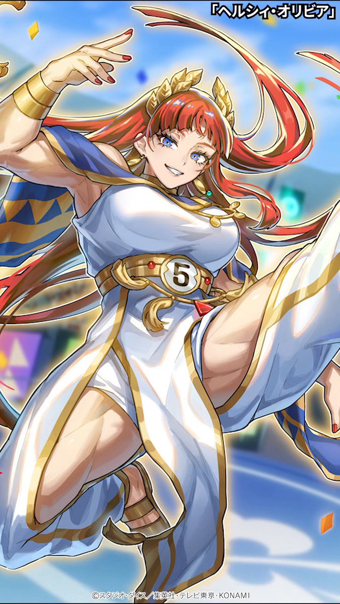 HasHastur's tweet photo. 遊戯王ラッシュデュエルの新テーマのヘルシィ、腹筋、太ももバッキバキの美少女カードだけじゃなくて褐色キャラやロリキャラの性癖の満腹セットで子供の性癖ぶっ壊そうとしてるの本当最高なんよ https://t.co/6GRQrD6ug6