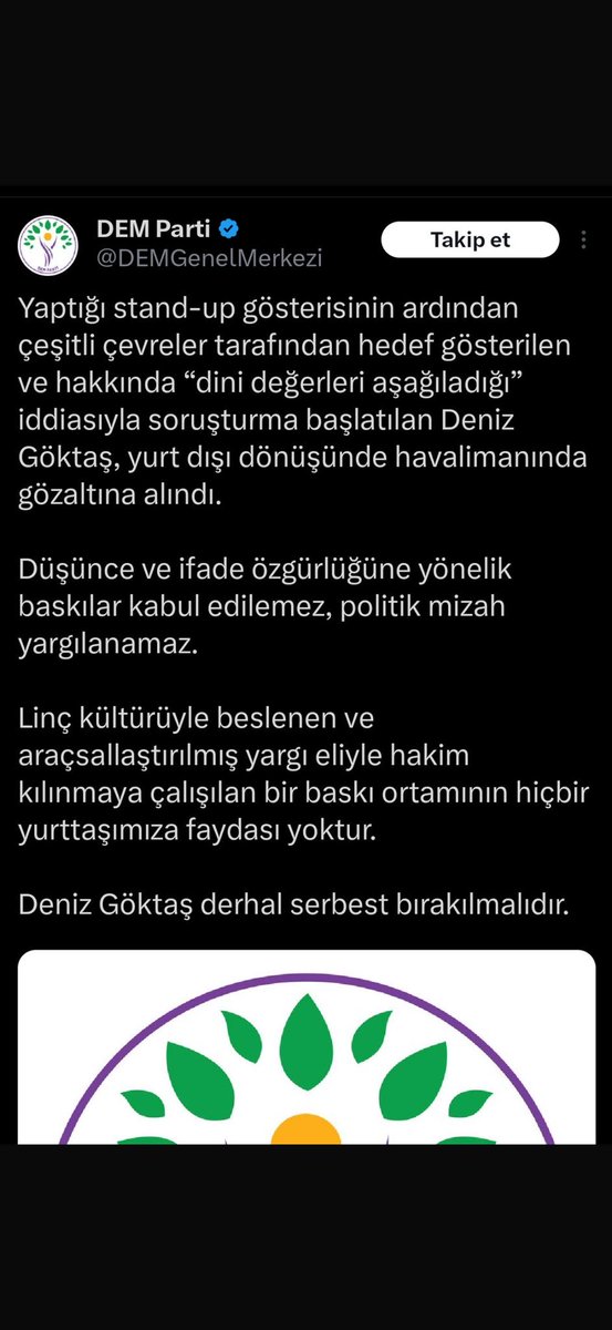 elifsahinn19's tweet photo. Son yıllarda ifade özgürlüğü tartışmalarında dikkat çekici bir asimetri söz konusu. Teoride evrensel olduğu söylenen özgürlük ilkesi, pratikte bazı alanlarda sınırsızlaştırılırken, bazı alanlarda son derece hassas ve korumacı bir çerçeveye bürünüyor.

İslami değerler söz konusu olduğunda toplumdan beklenen refleks “hoşgörü, mizahı kaldırabilme, çağdaşlık ya da eleştiriye tahammül” oluyor. Hatta bu sınırları zorlamak, kimi çevrelerde entelektüel cesaretin göstergesi olarak alkışlanıyor.

Ne var ki aynı yaklaşım başka toplumsal hassasiyetler söz konusu olduğunda geçerliliğini yitiriyor. Mezhepsel aidiyetlere ilişkin ifadelerde ya da Atatürk’e yönelik söylemlerde çok daha farklı bir toplumsal ve hukuki refleks devreye giriyor. Bu alanlarda kullanılan dilin inceliği, sınırları ve sonuçları konusunda çok daha güçlü bir hassasiyet talep ediliyor.

Bugün tartıştığımız şey ifade özgürlüğünün sınırları değil; hangi kutsalın korunmaya değer olduğuna “kimin” karar verdiği konusu farkındaysanız. Sorun neyin söylenebileceği değil, kimin incinmesinin önemsendiğiyle ilgili. Kültürel hiyerarşi dayatmanızdan sıdkımız sıyrıldı artık.
