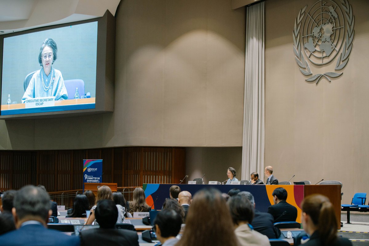 UN_Armida's tweet photo. I close #EnvCom9 encouraged by our shared commitment to work differently.

With the Ministerial Declaration &amp; Regional Programme of Action adopted, member States have a roadmap to advance synergies across climate, biodiversity and pollution.

Our task now is implementation. https://t.co/lKlHfWaiH2