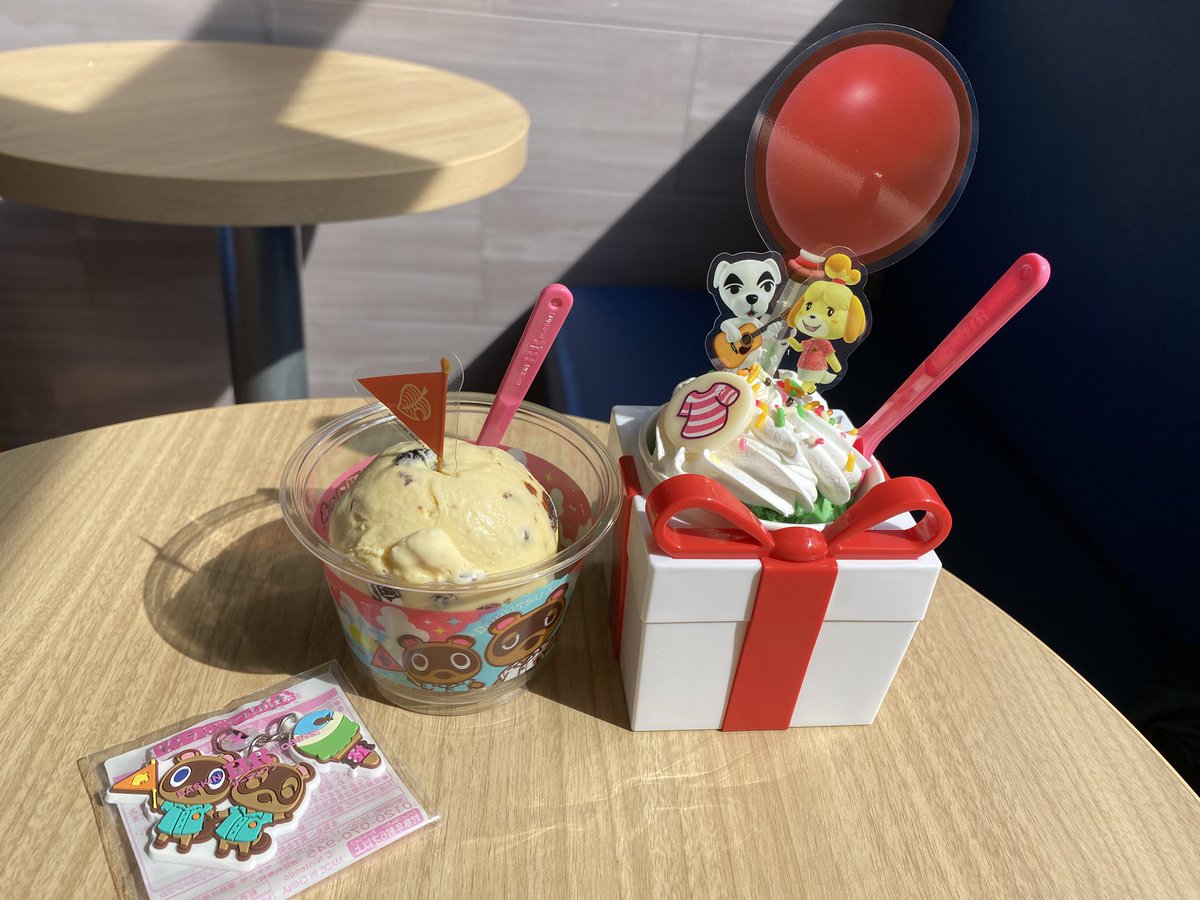 j__camelia's tweet photo. サーティワンのどうぶつの森フレーバーぺろっと食べちゃったよね🍨 https://t.co/BLBKYwqgMc