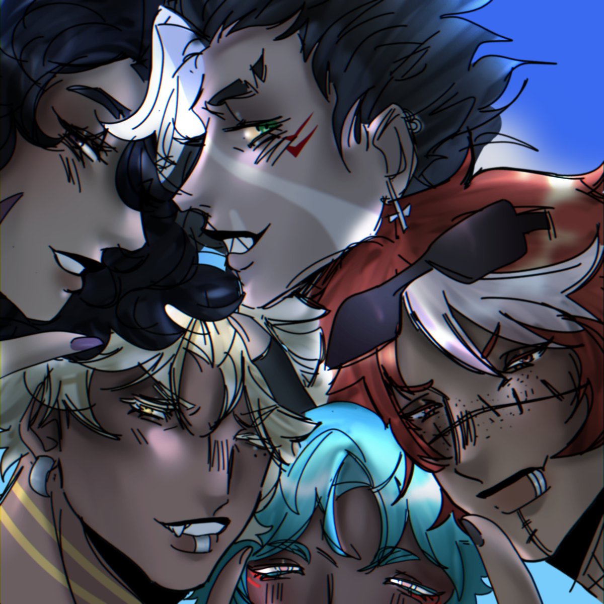 0rb1x_'s tweet photo. First 3 days of #artfight2026 !! First one a revenge , second one an attack, third one a revenge and fourth one another attack!! | #artfight #digitalartㅤㅤㅤㅤ https://t.co/7uOccukuQg