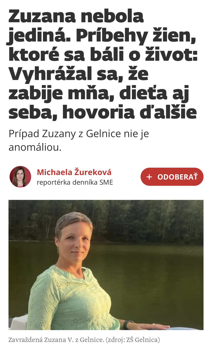 luciahudackova's tweet photo. Mia Žureková napísala do SME mrazivy text o domácom násilí, pre ktorý zozbierala skúsenosti a (hrozné) zážitky viacerých žien. https://t.co/v0F4ic53hV