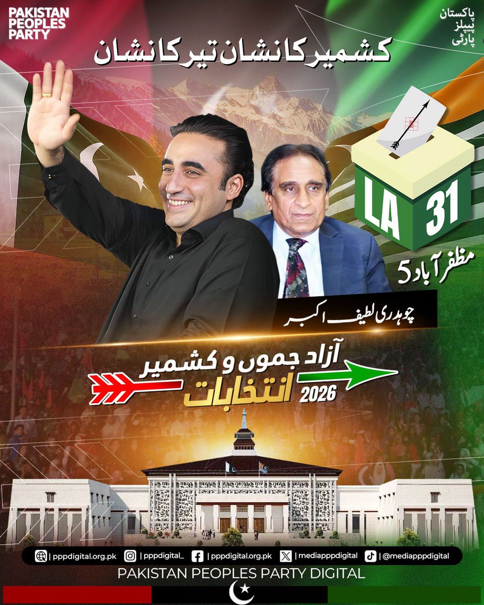 WaqarAli4530's tweet photo. شہید ذوالفقار علی بھٹو کا نظریہ آج بھی زندہ ہے۔
شہید محترمہ بینظیر بھٹو کی قربانیاں ہمارا فخر ہیں۔
پاکستان پیپلز پارٹی عوام کی امیدوں کا مرکز ہے۔
#AzadKashmirKaNishanTeer https://t.co/ZlrLoZWvKL
