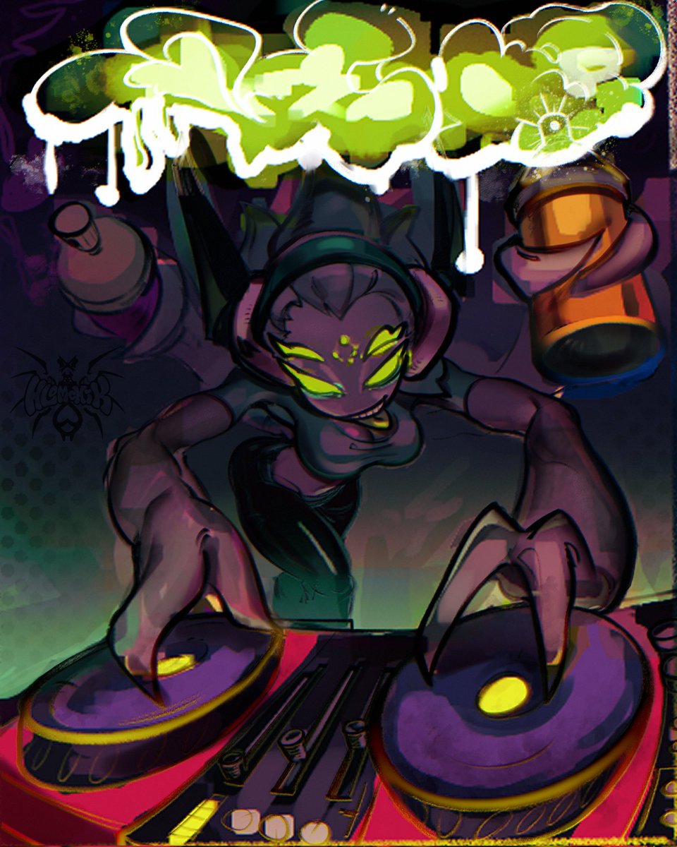 redbob360's tweet photo. Jet Set Radio in the competition for the place of Professor K... DJ "SPIDER" MISTY!
Thank Hlomchik ::3
#art #oc #JetSetRadio #Graffity #Hlomchik #spider https://t.co/UMYFwcIbmL