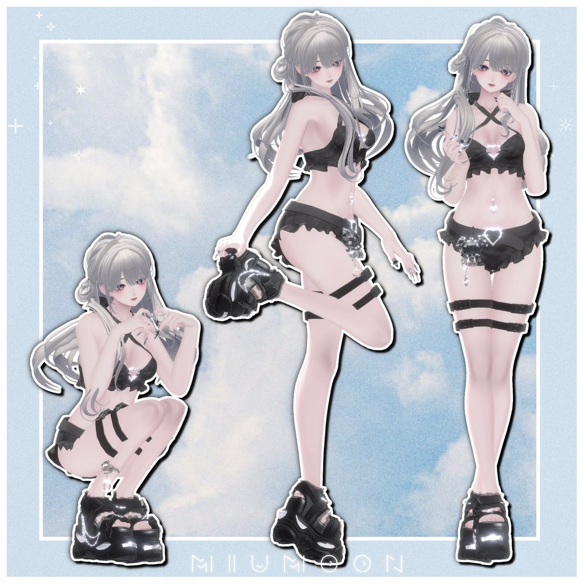 MIUMOON_vrc's tweet photo. 🍒1週間限定無料ポーズ🍒

公開しました❕
本日~7/10(金) 19:59までです❕

色んな改変やお気に入りのワールドでの
撮影のお供にたくさん使ってください✨️✨️

今後も定期的に無料ポーズを出す予定なので
ぜひショップもフォローしてください₍ᐢ‥ᐢ₎ ♡

無料ポーズ🔗
https://t.co/ggLaiLDrgD

#MIUMOON
のタグでポストしていただけたらとても嬉しいです❕
飛んで見に行きます🍒