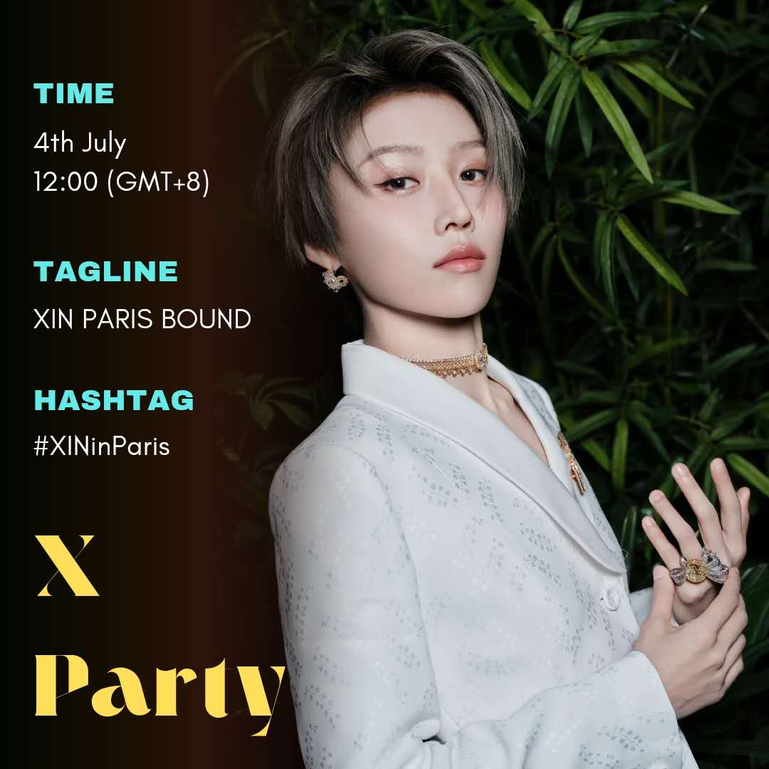 xinliu_fanclub's tweet photo. ❗️𝐀𝐓𝐓𝐄𝐍𝐓𝐈𝐎𝐍❗️丨 X 𝘗𝘢𝘳𝘵𝘺 · July 04 Invitation💌

@XinLiulyx0420 is about to begin her journey to 🇫🇷 Paris! Join us on X as we build excitement for her Paris Haute Couture Week. ✨

🕛 Tomorrow | 12:00 PM (GMT+8)

Get everything ready:
📸 Photos
🎥 Videos & fan cams
🎬 GIFs
🎨 Fan edits
📝 Appreciation posts
💙 Any amazing Xin-related content you've collected!

Let's fill the timeline with love and make every post count!

Tagline: XIN PARIS BOUND
Hashtag: #XINinParis

📍See you on X tomorrow at 12:00 PM (GMT+8)!

#XinLiuDiorGlobalAmbassador #XINxDior #DiorCouture