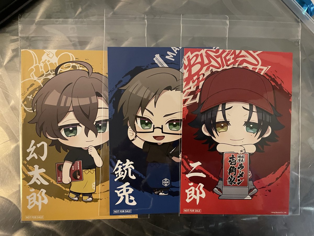 hassy100percent's tweet photo. 【交換】壱角家 ヒプマイ

⭐️ポストカード
譲:二郎 幻太郎 銃兎
求:帝統 空却

郵送or都内手渡し
検索からでもお気軽にお声掛け下さい。 https://t.co/tH75KZllJW