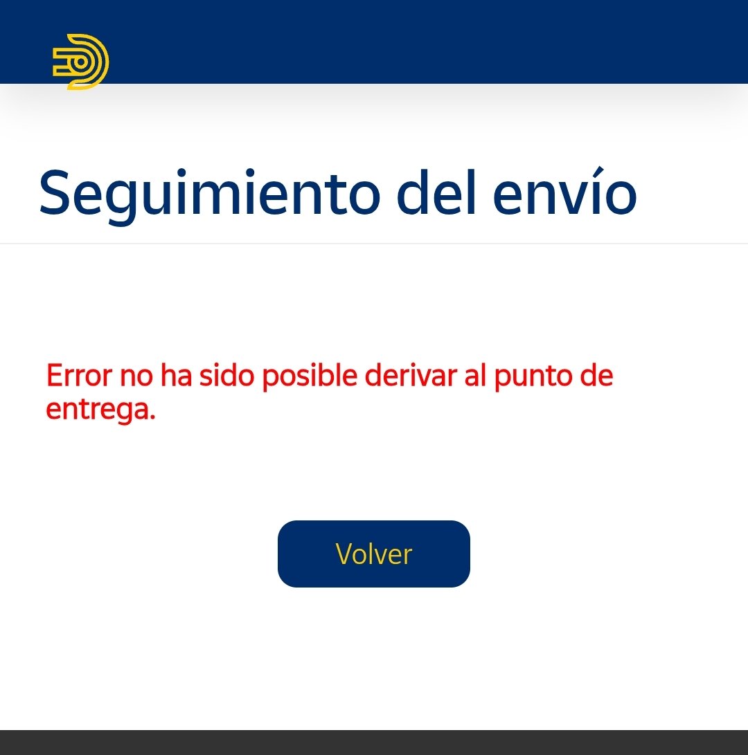 apachons's tweet photo. @Cex_responde tengo una incidencia con un envío, puse mal la dirección, me llega enlace para derivarlo a un punto de entrega, pero da igual el que seleccione, recibido el siguiente error https://t.co/lgLsgrbUwP